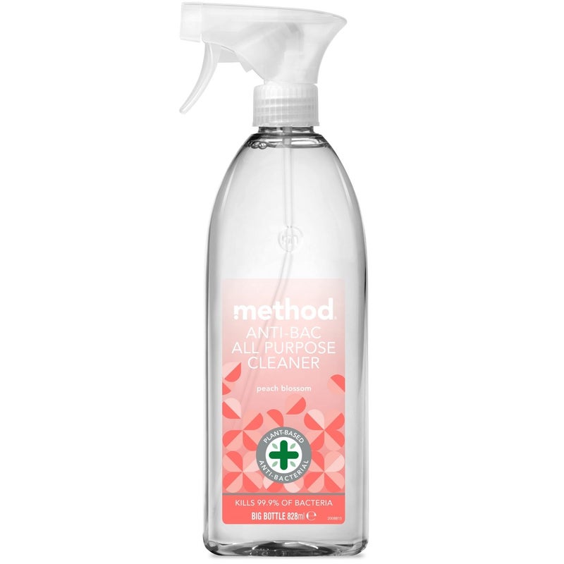 Method Antibacterial All-Purpose Cleaner Spray, Kills Germs & Disinfects Surfaces, Peach Blossom Scent - 828 ml - Image 1